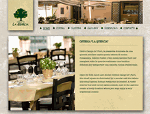 Tablet Screenshot of osterialaquercia.com